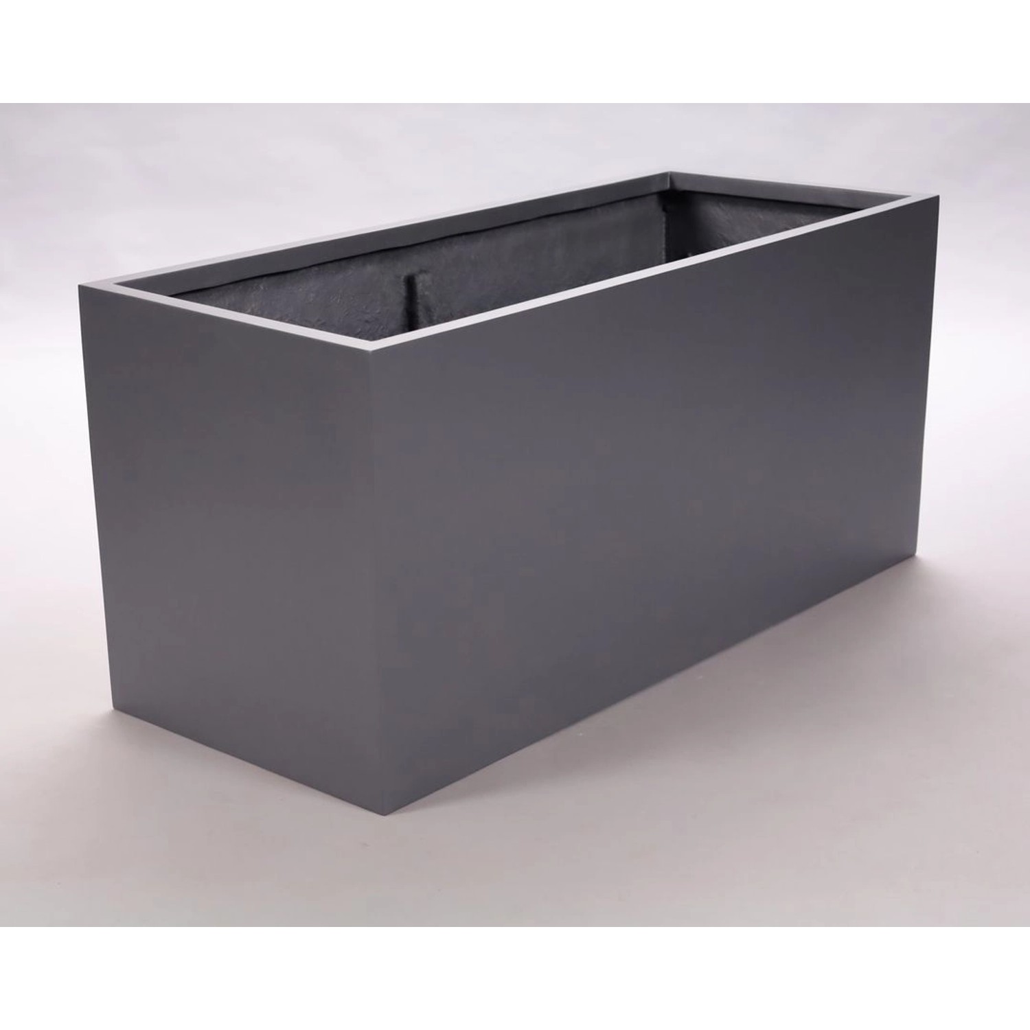 Elegant Einrichten Pflanzkübel Fiberglas Rechteckig Anthrazit-Metallic 120x günstig online kaufen