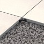 GS Terrassen Fugenkreuz Pro 3 mm zwischen Terrassenplatten auf Schotterbett.