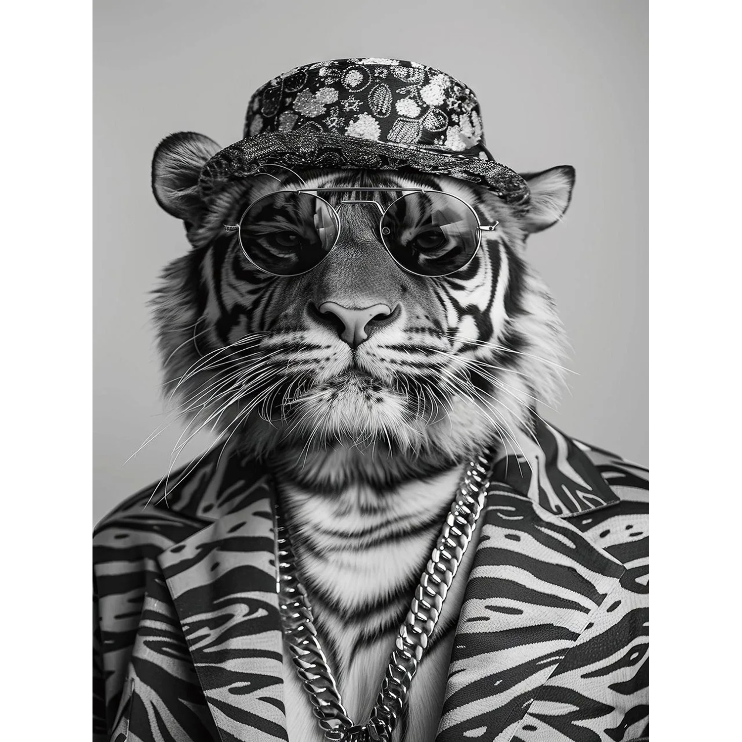 Art Universe Glasbilder Fashion Tiger 60 x 80 cm