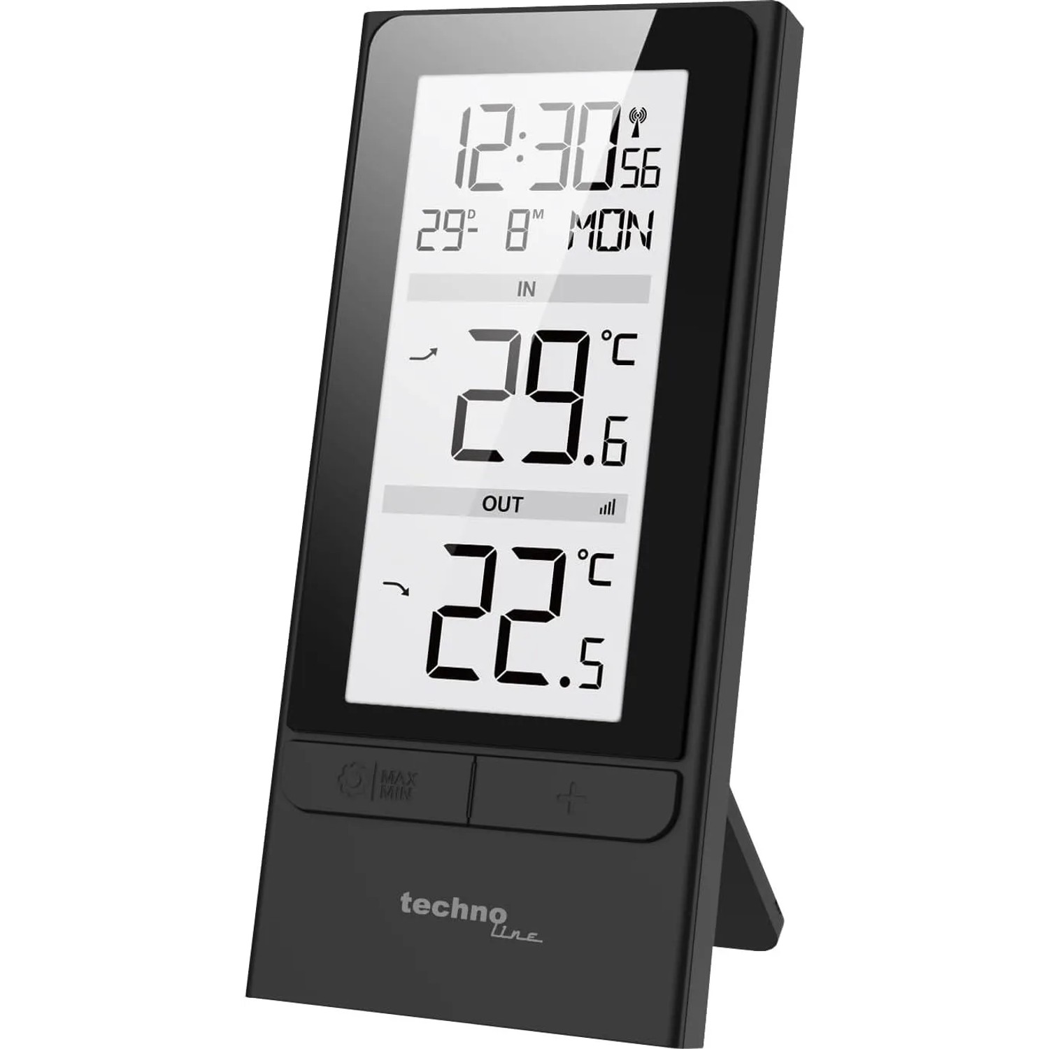 technoline Temperaturstation WS 9787 Schwarz