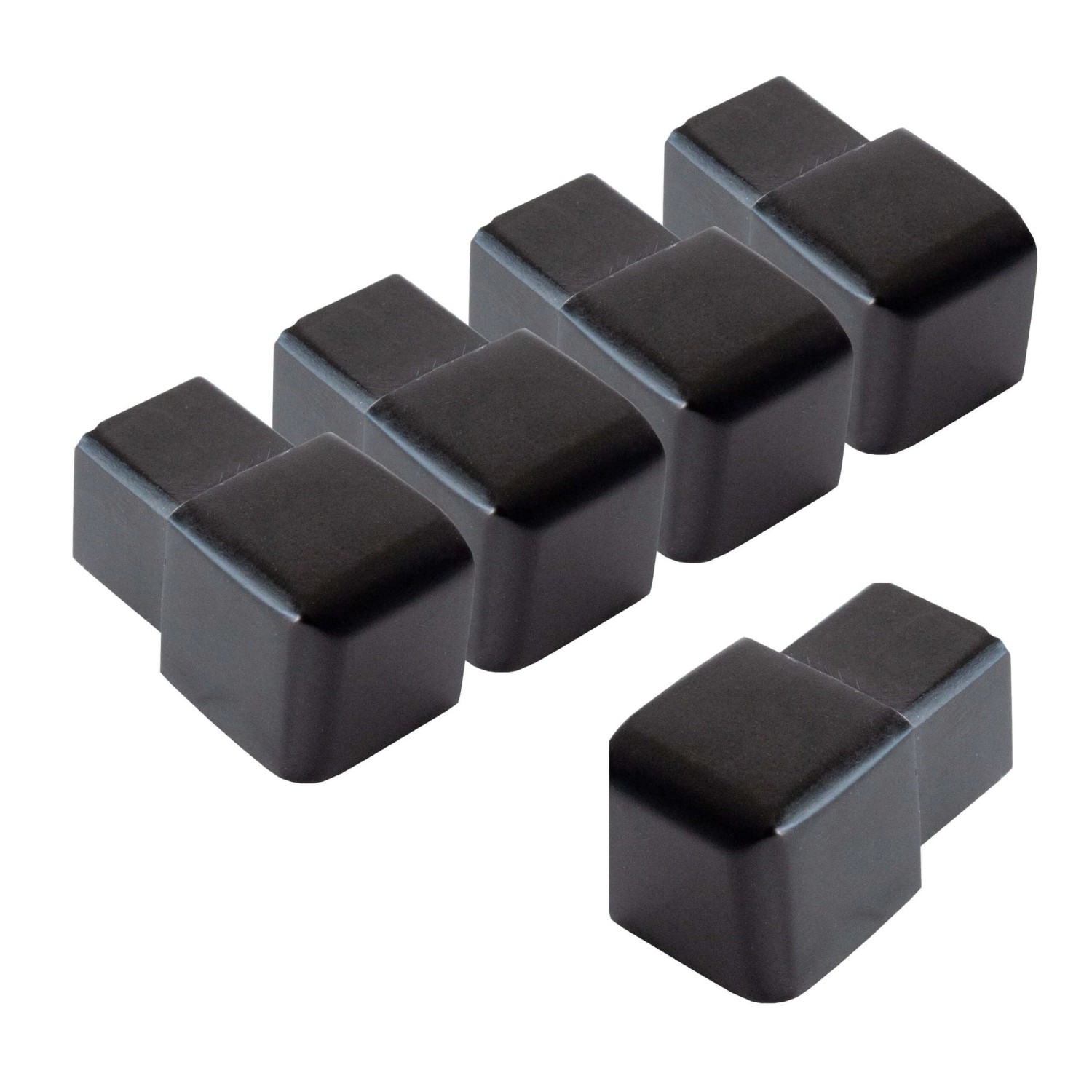 Dalsys Endstück Quadratprofil 5x 12,5mm Alu Eloxiert Schwarz günstig online kaufen