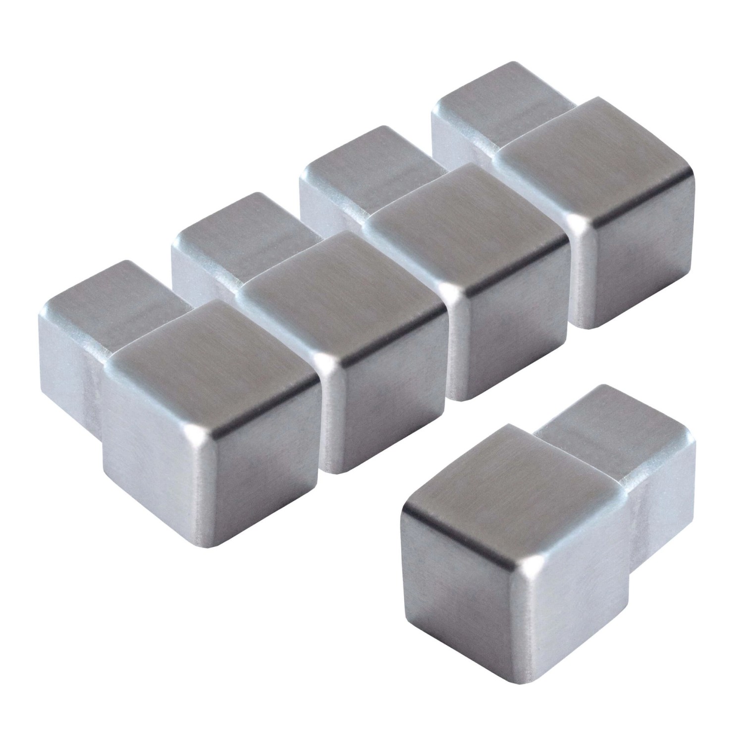Dalsys Endstück Quadratprofil 5x 12,5mm Edelstahl Gebürstet günstig online kaufen