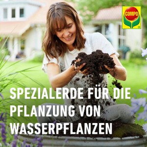 Compo Sana Teicherde, 20L Sack Spezialerde für Wasser- und Sumpfpflanzen.