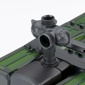 Eheim Teich Modul4000, Teichpumpe mit Filtermodulen und Wasseranschluss.