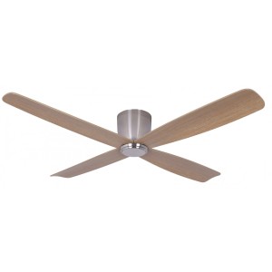 Lucci Air Energiespar Deckenventilator mit Fernbedienung Fraser Chrom 132 cm