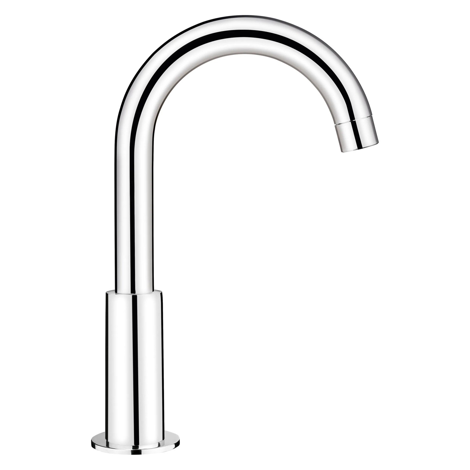 baliv Waschtischarmatur WT-150 Chrom, Einhebelmischer mit hohem, gebogenem Auslauf.