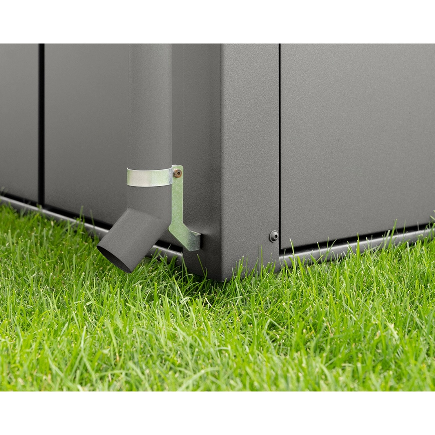 EcoStar Regenfallrohr Graualuminium
