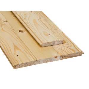 Rauspund Fichte/Tanne, 19x96x3000 mm, mit Nut und Feder. Holz für Innenausbau und Dachausbau.