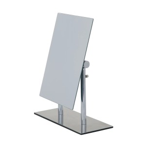 Wenko Kosmetikspiegel Pinerolo, Standspiegel mit verstellbarem Neigungswinkel und verspiegeltem Standfuß.