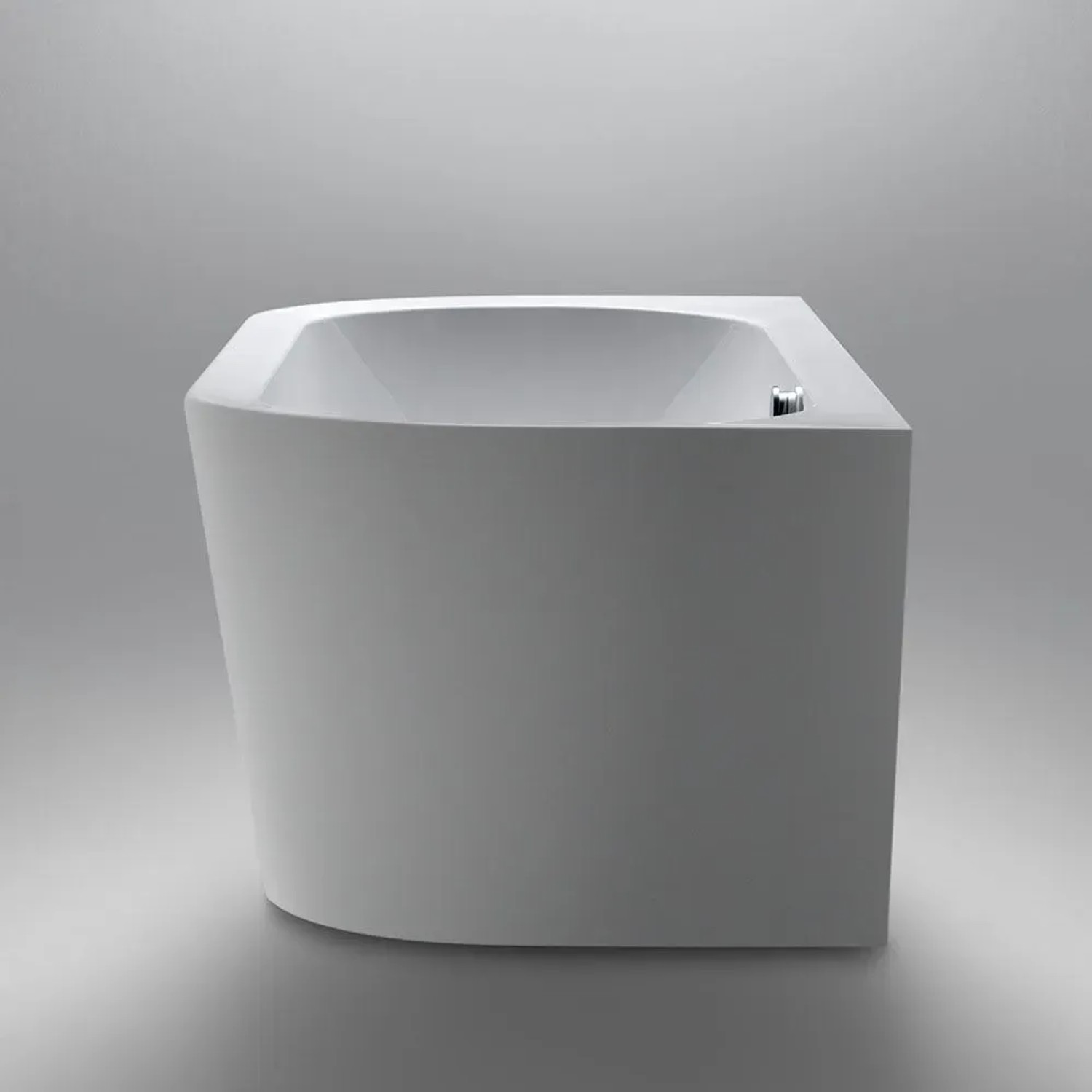 Weiße Steinkamp Vorwand-Badewanne, 180x80 cm, aus Acryl mit Überlaufgarnitur.