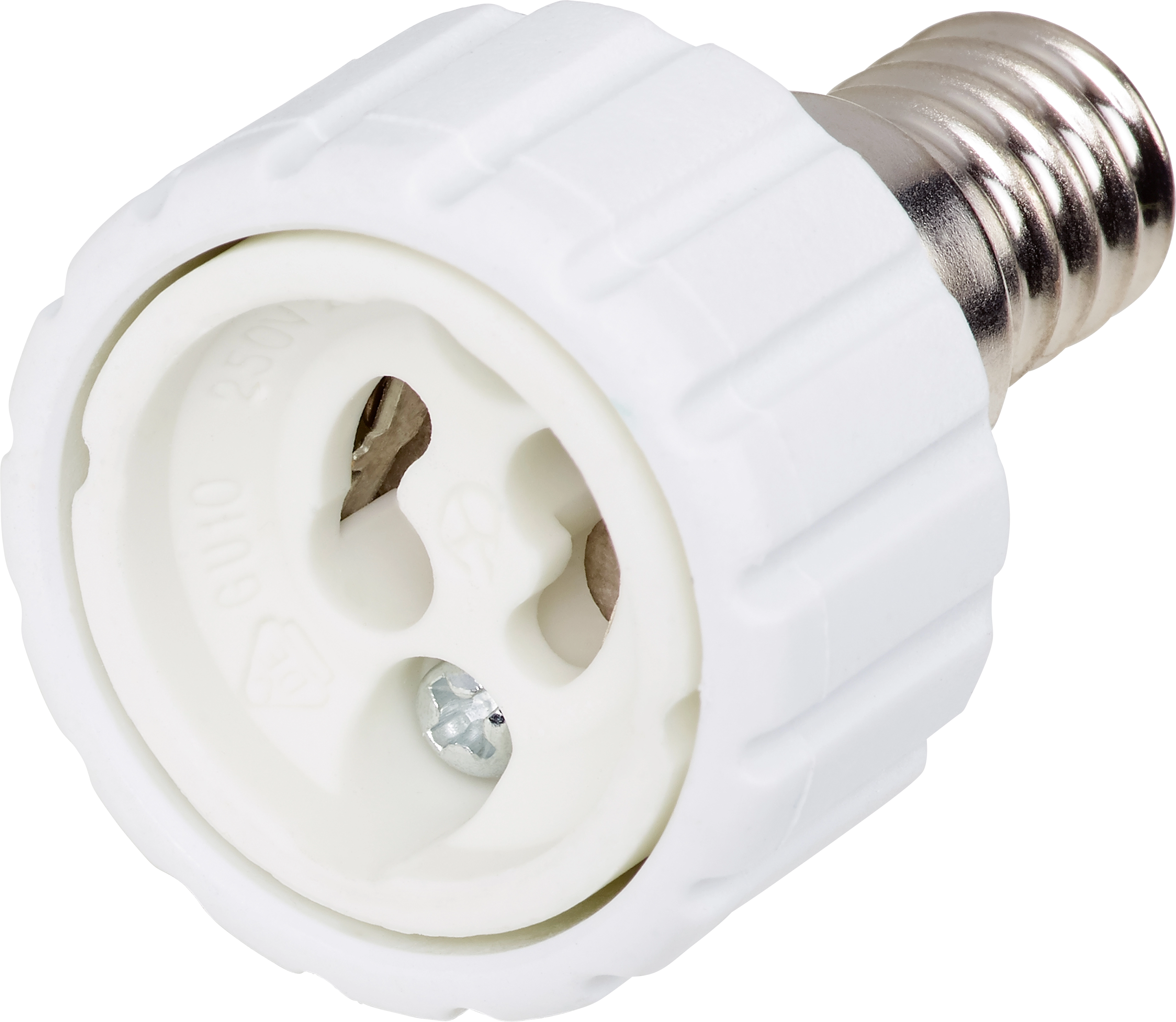 Lampensockel Adapter E14-GU10 Weiß