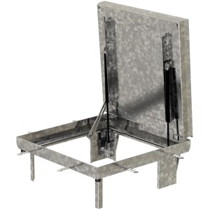 ACO Schachtabdeckung FI 2.0 B125, Stahl verzinkt, 600x800 mm mit Öffnungshilfe.