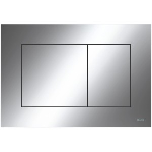 Tecenow WC-Betätigungsplatte, Chrom glänzend, für Zweimengentechnik.