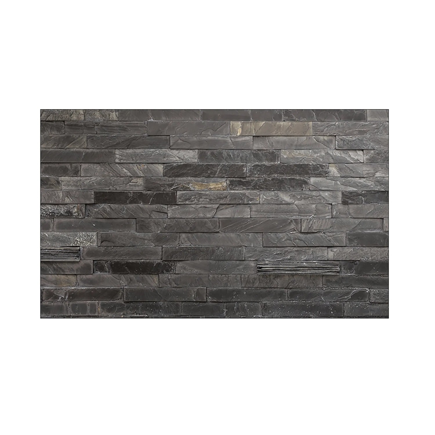 MySpotti Küchenrückwand Profix Cucina Black Brick 100 x 60 cm Stein Anthrazit