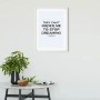 Komar Wandbild Cinderella Quote, 50x70 cm, mit inspirierendem Zitat im weißen Rahmen.