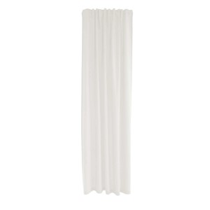 Blickdichter, weißer Fenstervorhang Allen mit verdeckten Schlaufen.