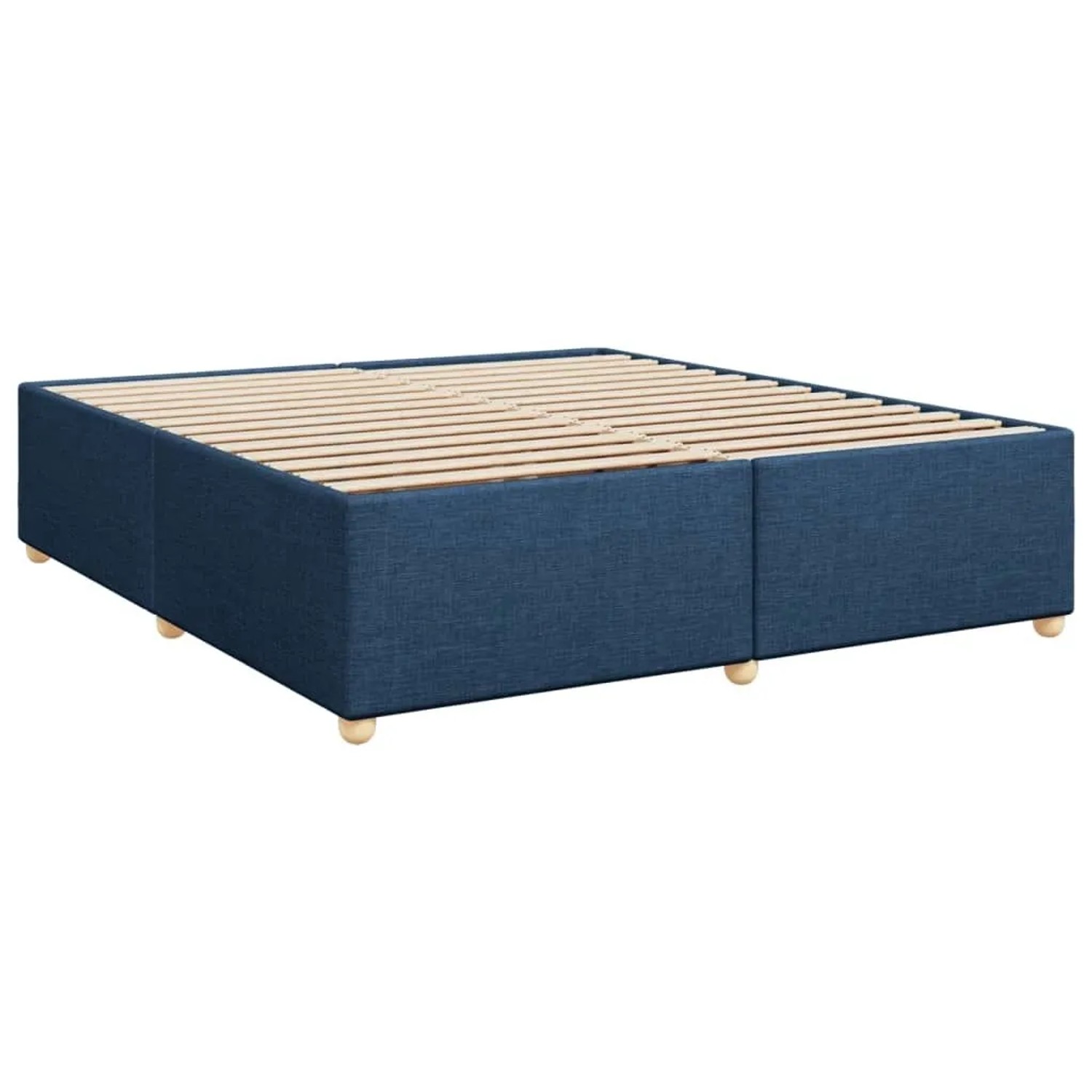 vidaXL Bettgestell Ohne Matratze Blau 200x200 cm Stoff 3284763 günstig online kaufen
