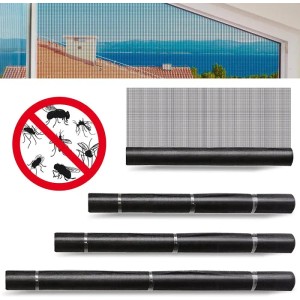 KARAT Fliegengitter für Fenster und Türen, zuschneidbar, 1,5x3m, mit Insektenschutz-Symbol.