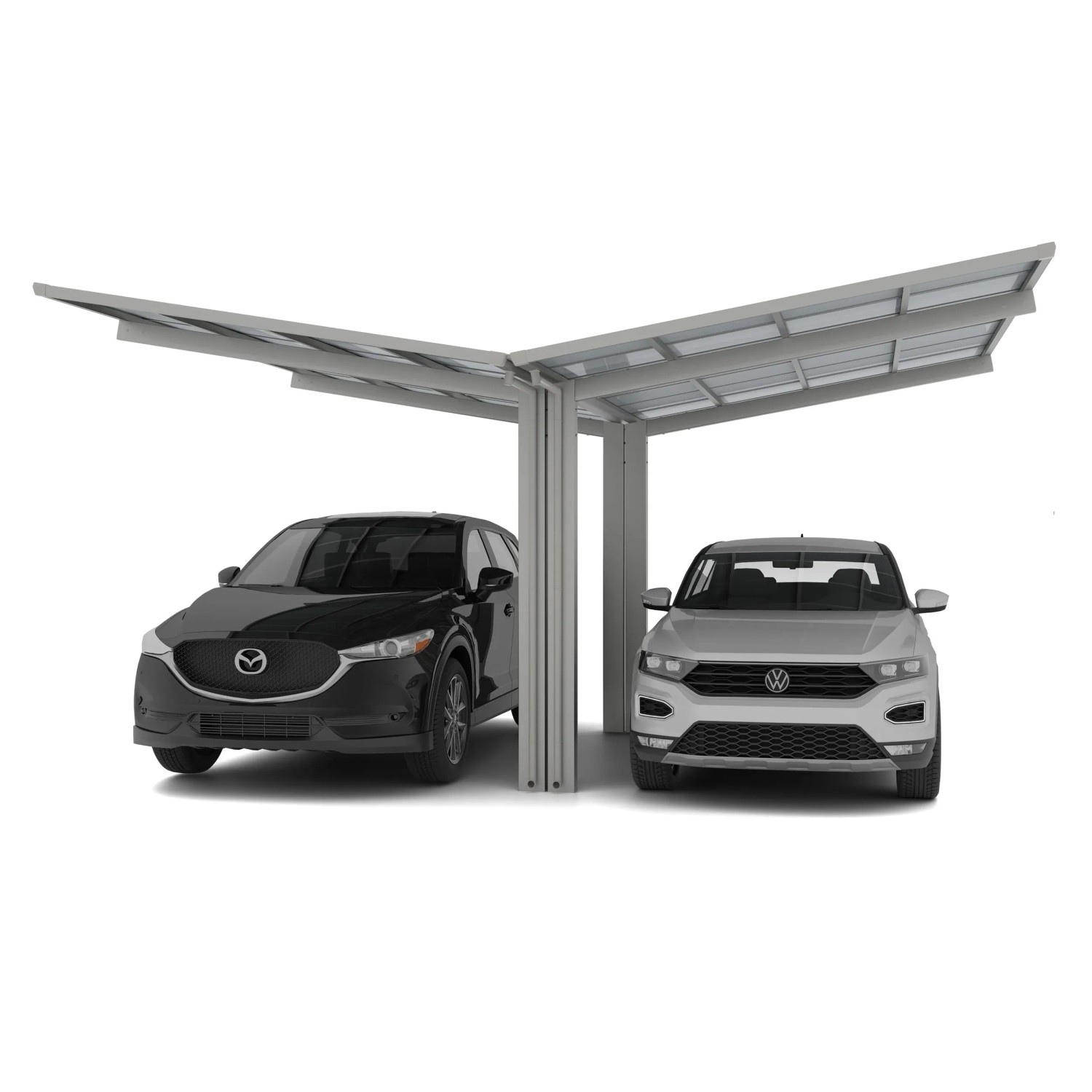 Ximax Carport Linea-80 Y-Ausführung Edelstahl-Look günstig online kaufen