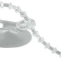 Hobby Universalsauger, 2er Set für Aquarien. Transparenter Saugnapf mit Kabelbinder-ähnlicher Befestigung.