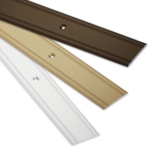 SOTECH Übergangsprofil Cross 1000 x 30 x 2 mm Gelocht Aus Aluminium Silber Eloxiert