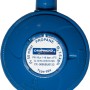 Blauer Gasregler 1,5 kg/h, 50 mbar für Campingkocher und Gasgrills.