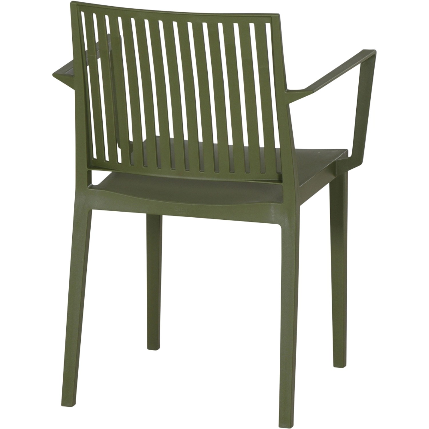 Siena Garden Stapelsessel Lane, olive, aus recycelbarem Material für Garten, Balkon und Terrasse.