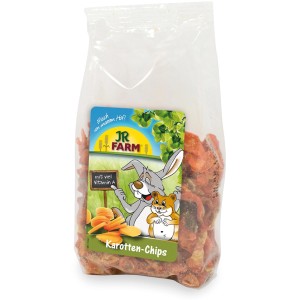 JR Farm Nager-Snacks Karotten-Chips, 125g Packung. Leckerer und gesunder Snack für Nager.