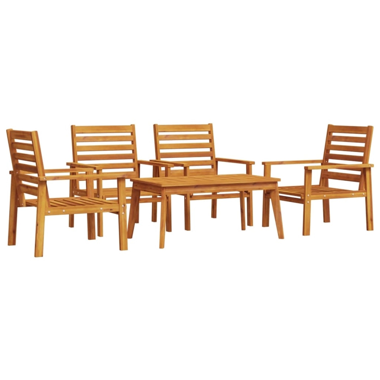 vidaXL 5-Tlg Garten-Lounge-Set Massivholz Akazie 3211803 günstig online kaufen
