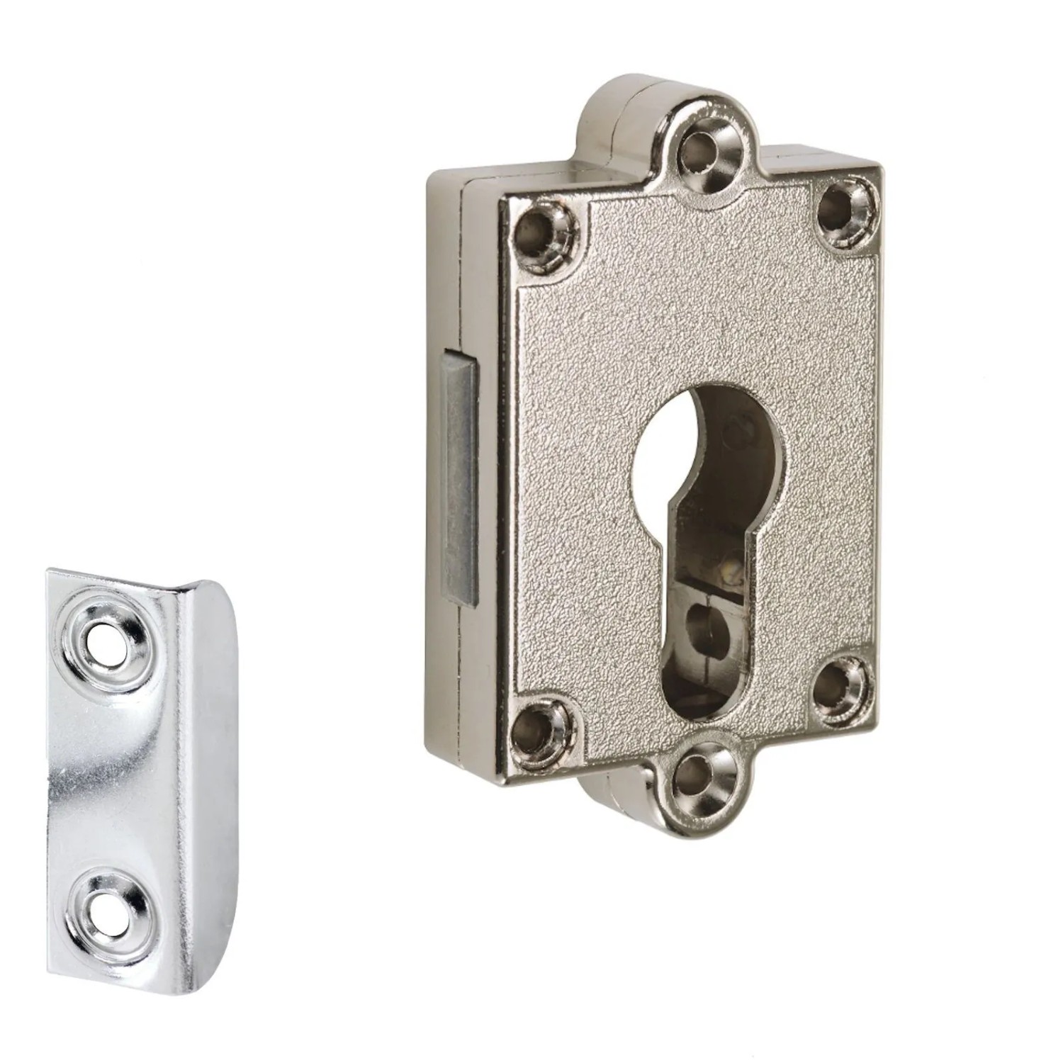 SOTECH JUNIE PZ Aufschraub Riegelschloss Dornmaß 25 mm Anschlag Rechts Links Möbelschloss inkl. Schließblech