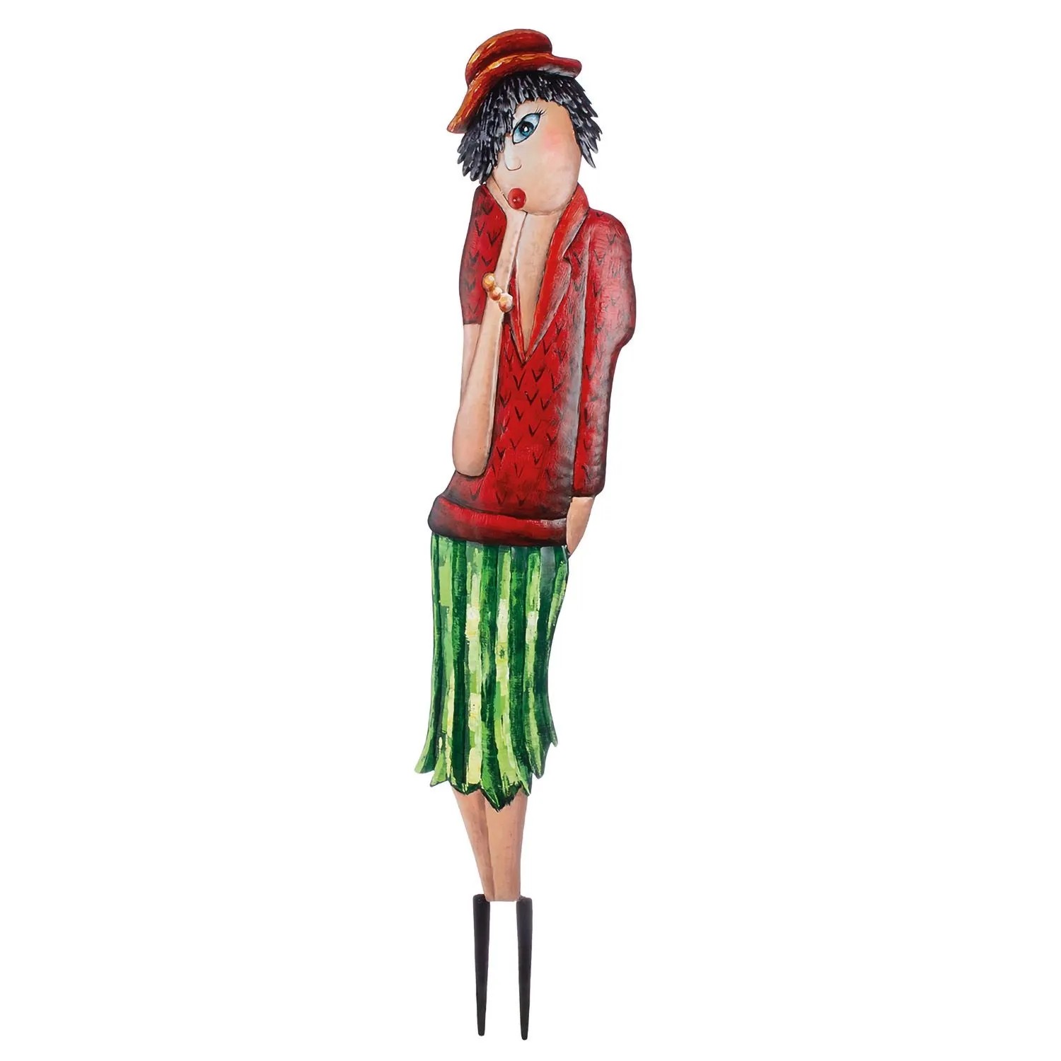 Gilde Gartenstecker Aurelie Rot 140 cm x 23 cm