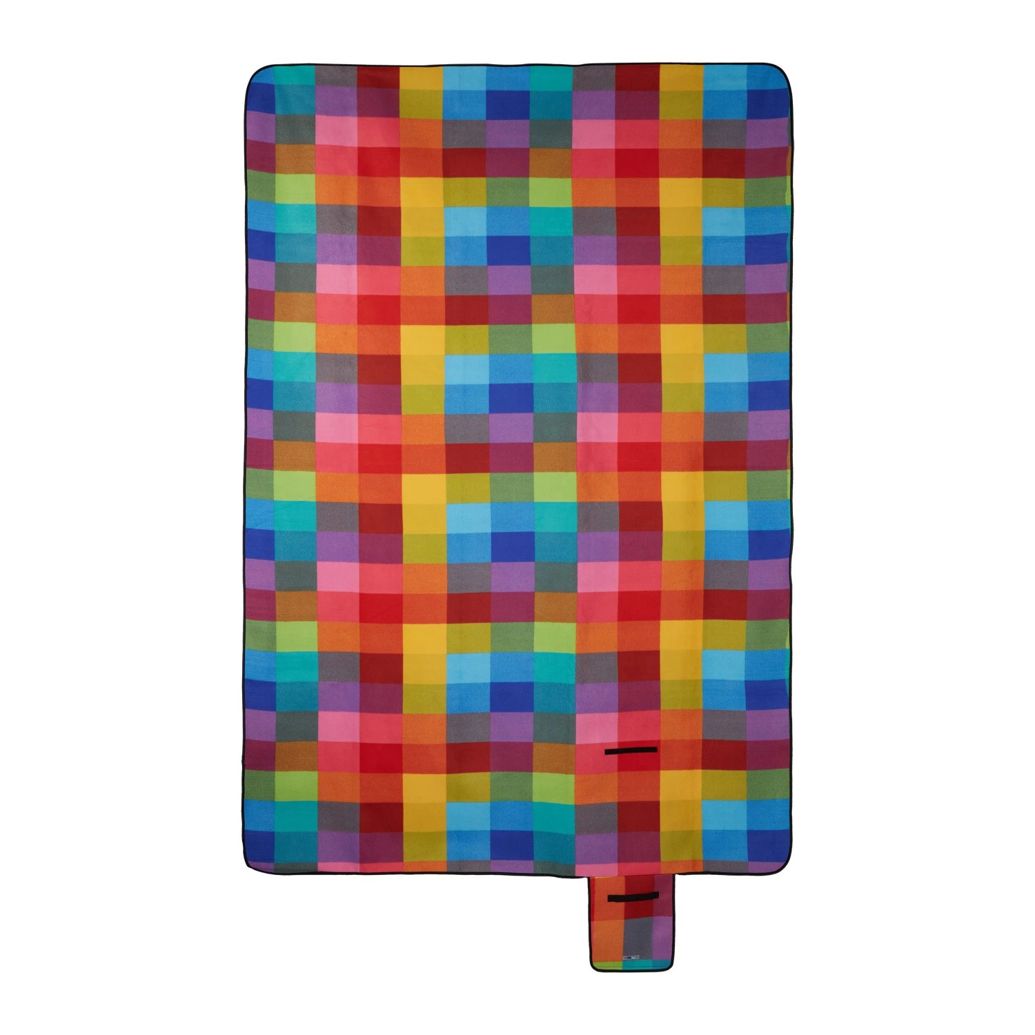 Relaxdays Picknickdecke Polyester Aluminium Bunt Kariert Wasserdicht Wärmeisolierend 200 cm x 300 cm 1,4 kg