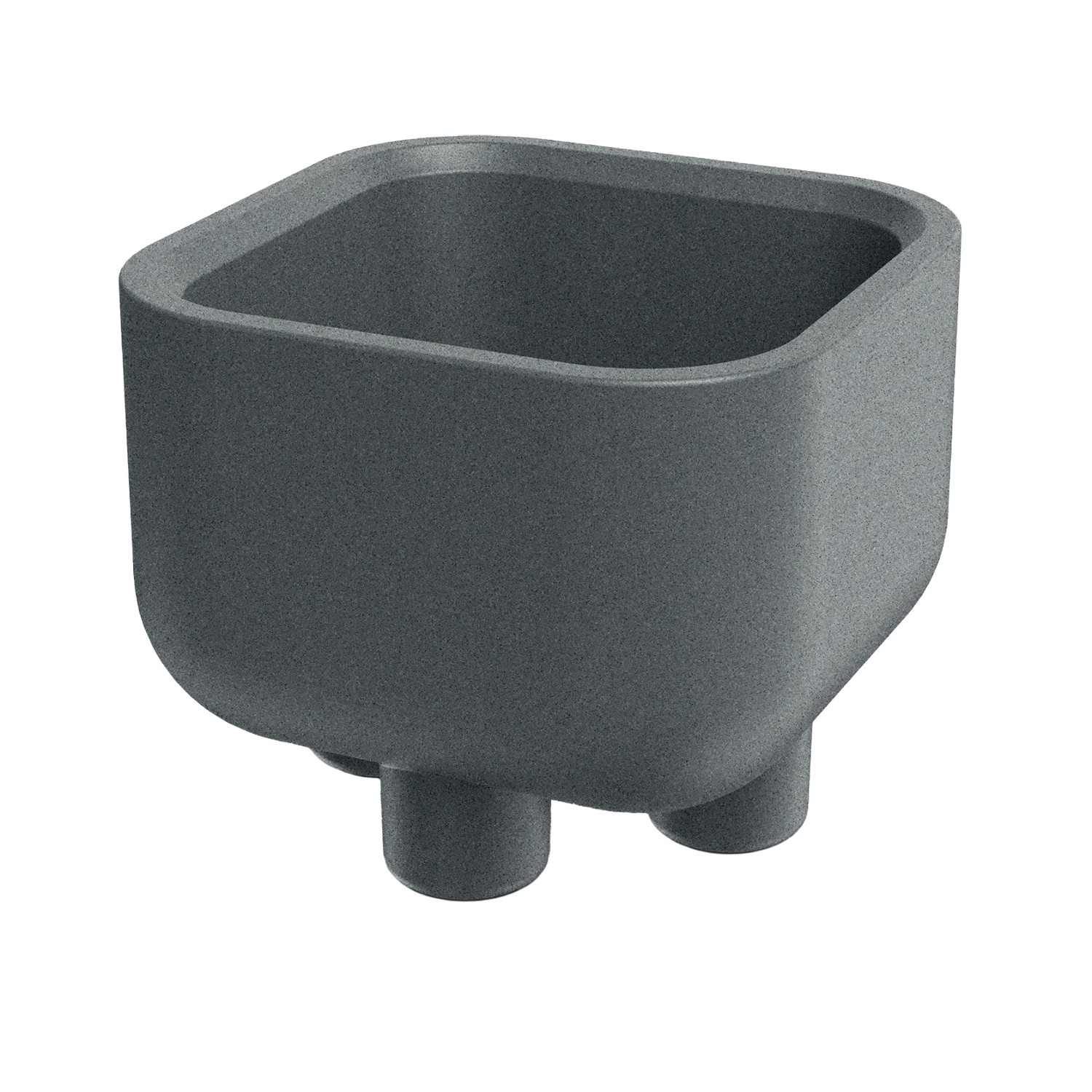 Prosperplast Blumentopf Molta Square Foot 48 cm x 48 cm x 39 cm Granit