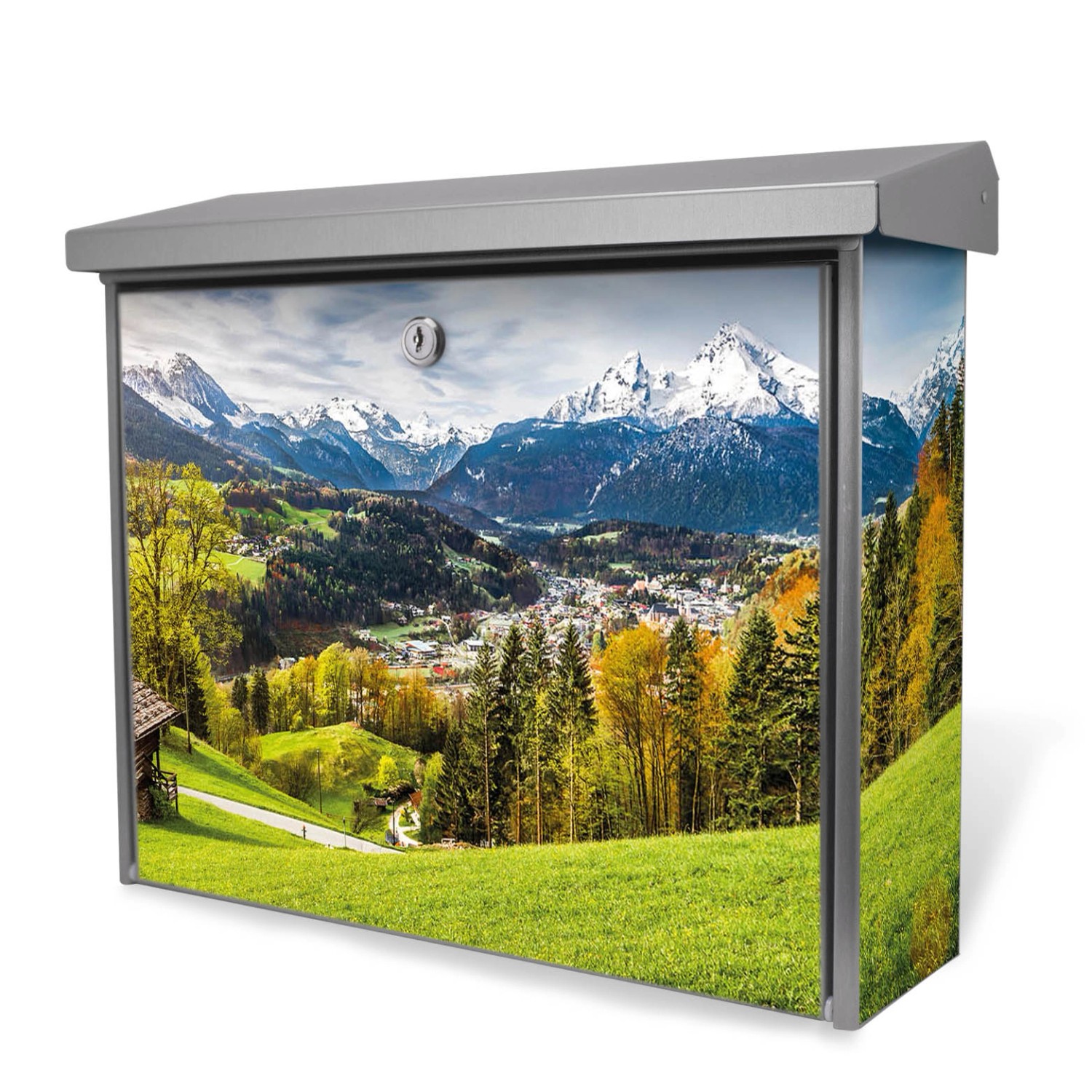 Banjado Briefkasten Edelstahl 38.5x31.5x12cm Ohne Zeitungsfach Inkl. Montag günstig online kaufen