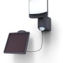 Lutec LED-Solarwandleuchte Sunshine, anthrazitfarbene Außenleuchte mit Bewegungssensor und separatem Solarmodul.