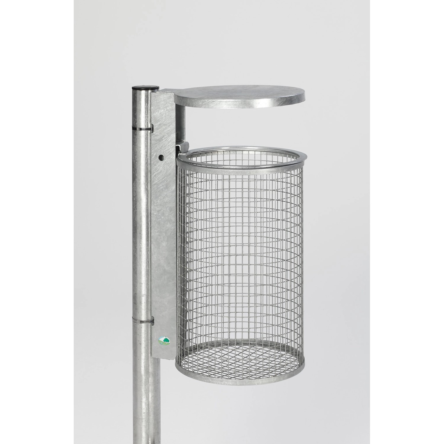 PROREGAL Abfallsammler Zur Wand Oder Rohrbefestigung Mit Schutzdach 50 Lite günstig online kaufen