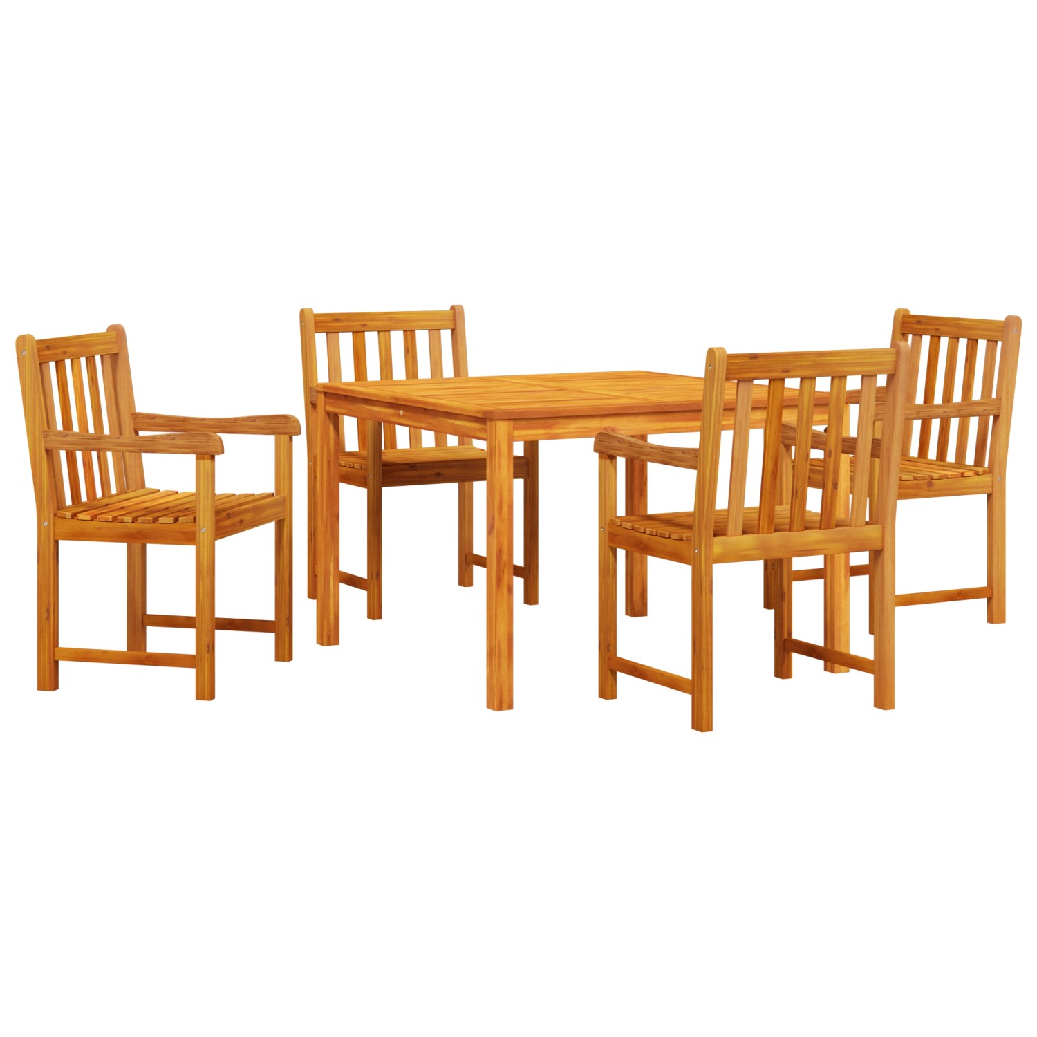 vidaXL 5-tlg Garten-Essgruppe Massivholz Akazie 3375646 günstig online kaufen