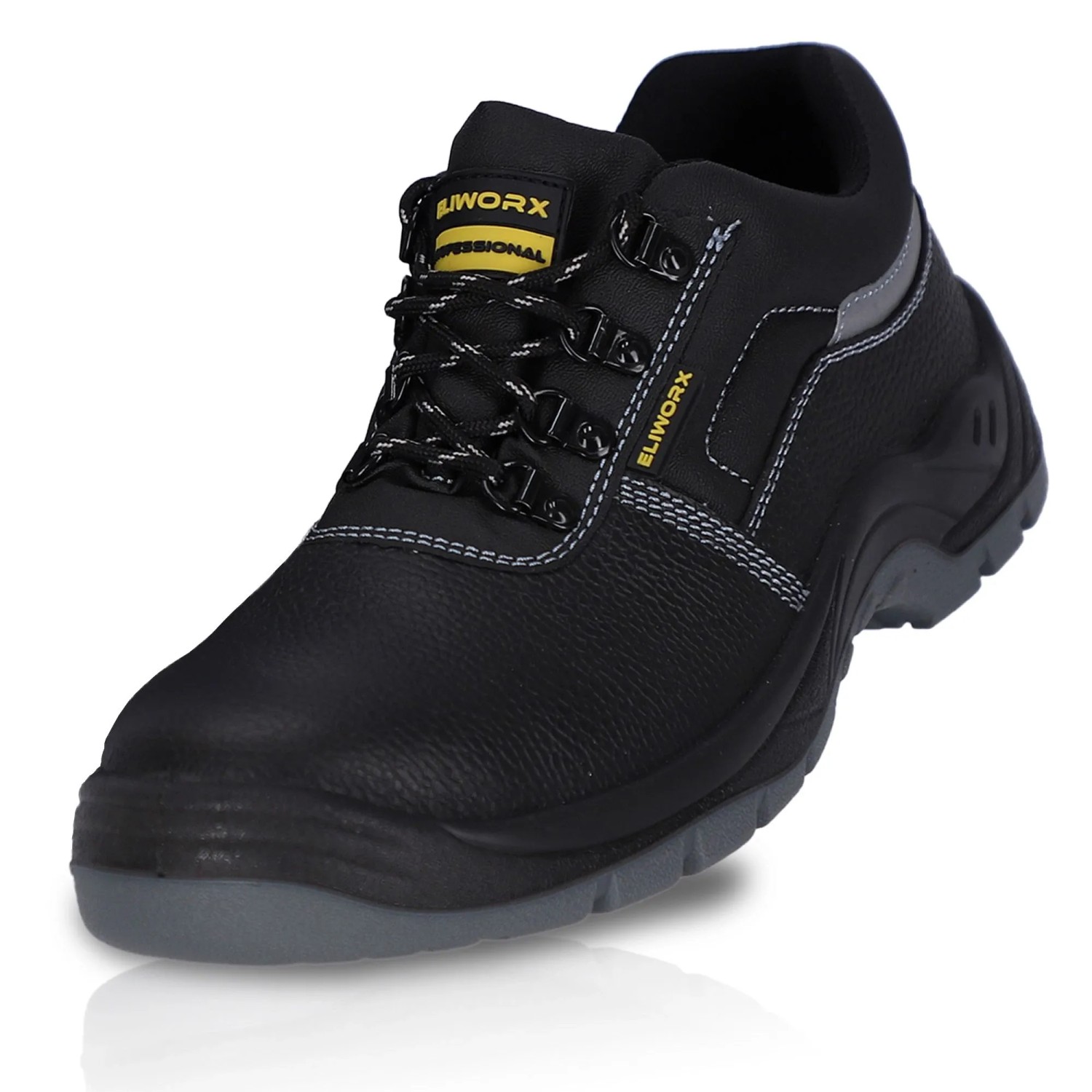 Eliworx Sicherheitsschuhe S3 SR Terra Low mit Stahlkappe Herren Gr. 43 Schwarz