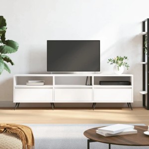 vidaXL TV-Schrank Weiß 150x30x44,5 cm Holzwerkstoff 831252