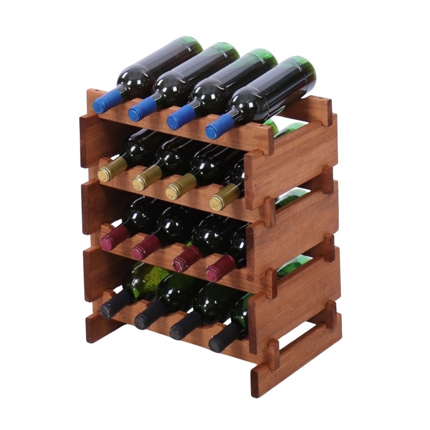 PROREGAL Weinregal VINOTECA FLEX PRO HxBxT 51x46x28cm 16 Flaschen Auf 4 Ebe günstig online kaufen