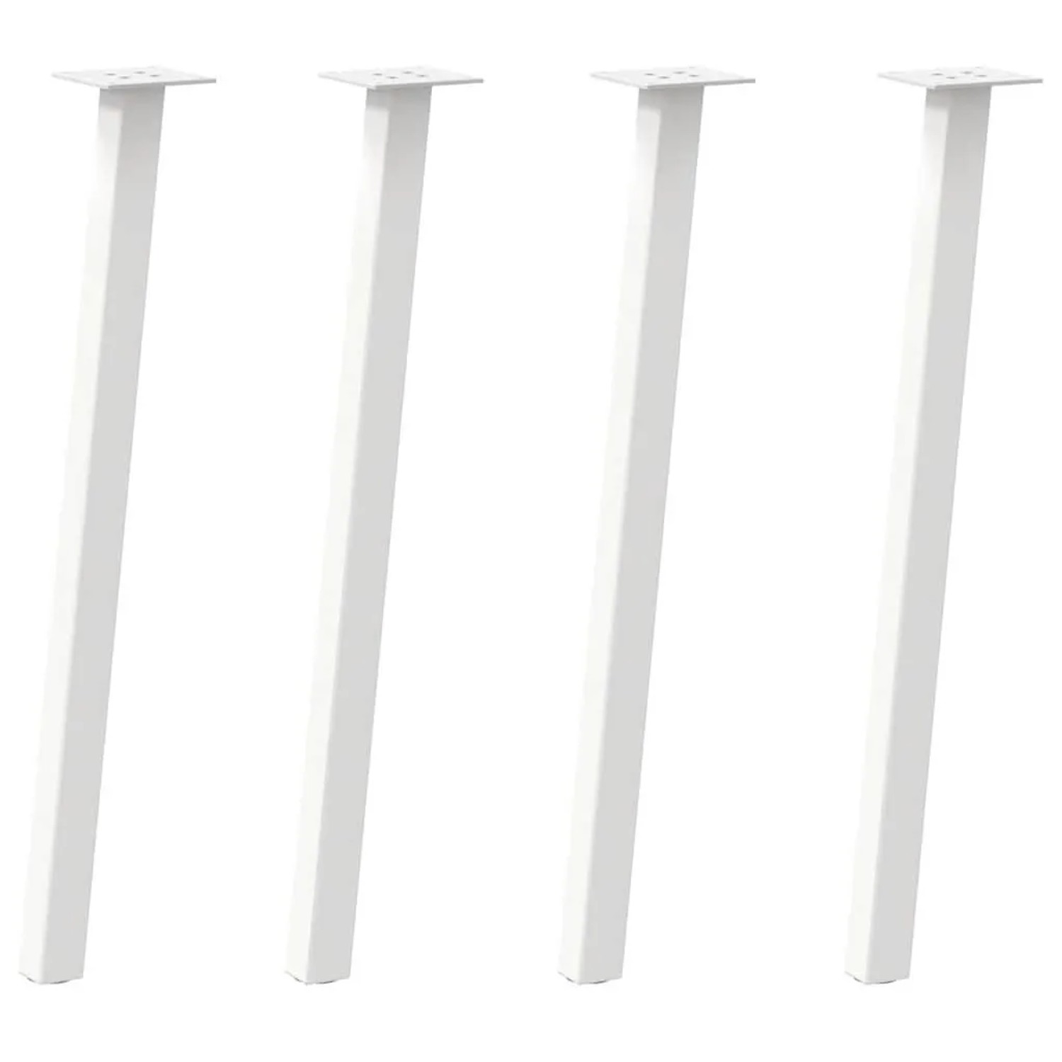 vidaXL Konsolentischbeine 4 Stk Weiß 72 cm Stahl 4012493 günstig online kaufen