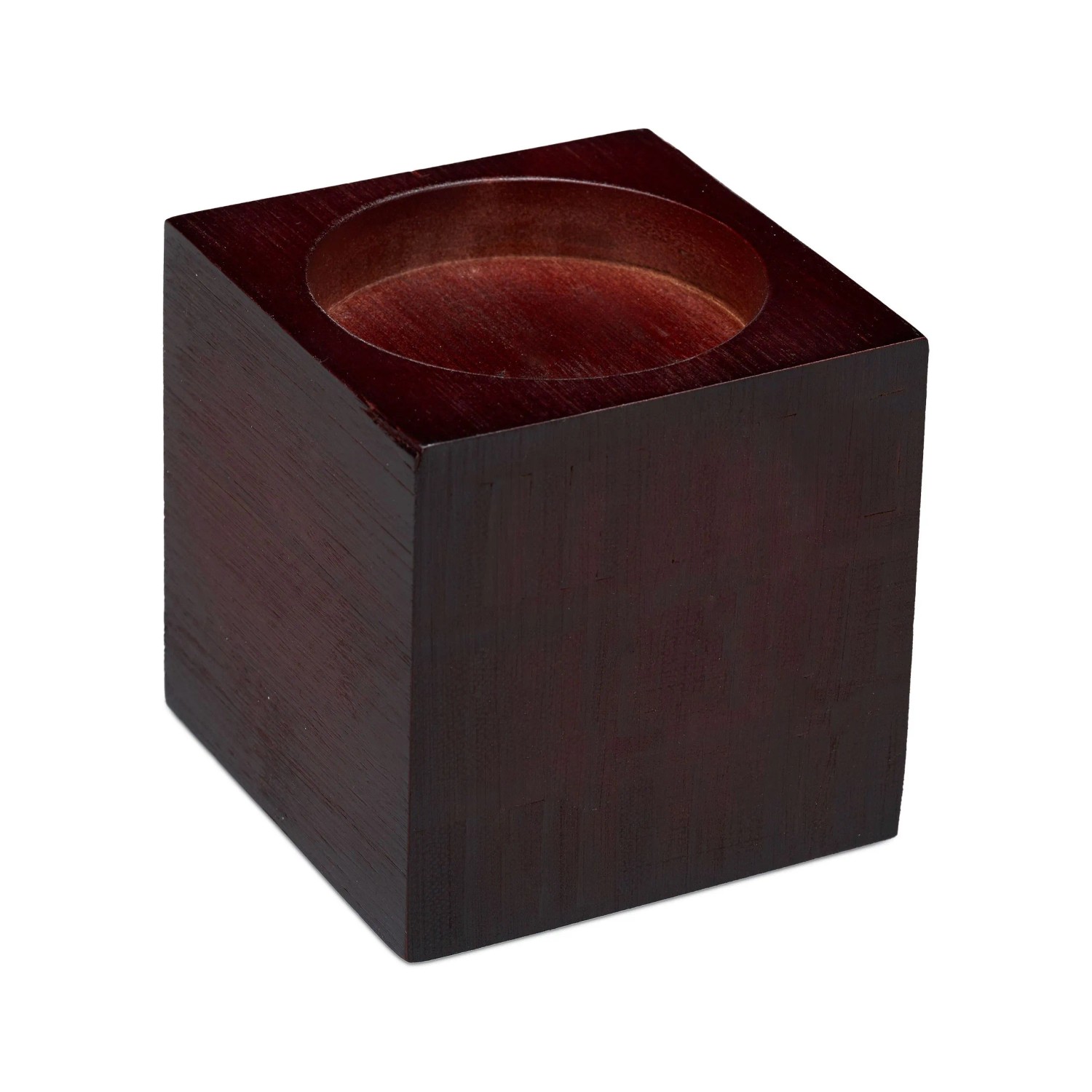 Relaxdays Möbelerhöhung Bambus Dunkelbraun 4er Set 9,4 cm x 9,4 cm x 9,4 cm 500 g