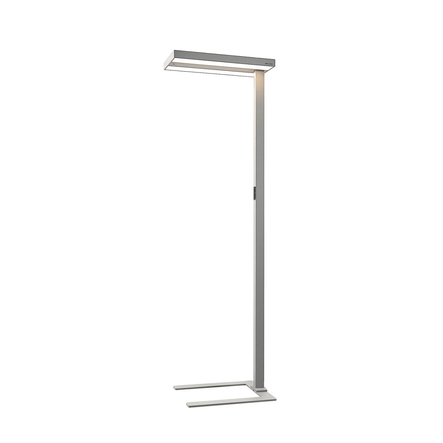 Arcchio LED Bürostehleuchten Logan 9968060 Dimmbar mit Bewegungsmelder Modern in Alu aus Aluminium 1-flammig Arbeitszimm...