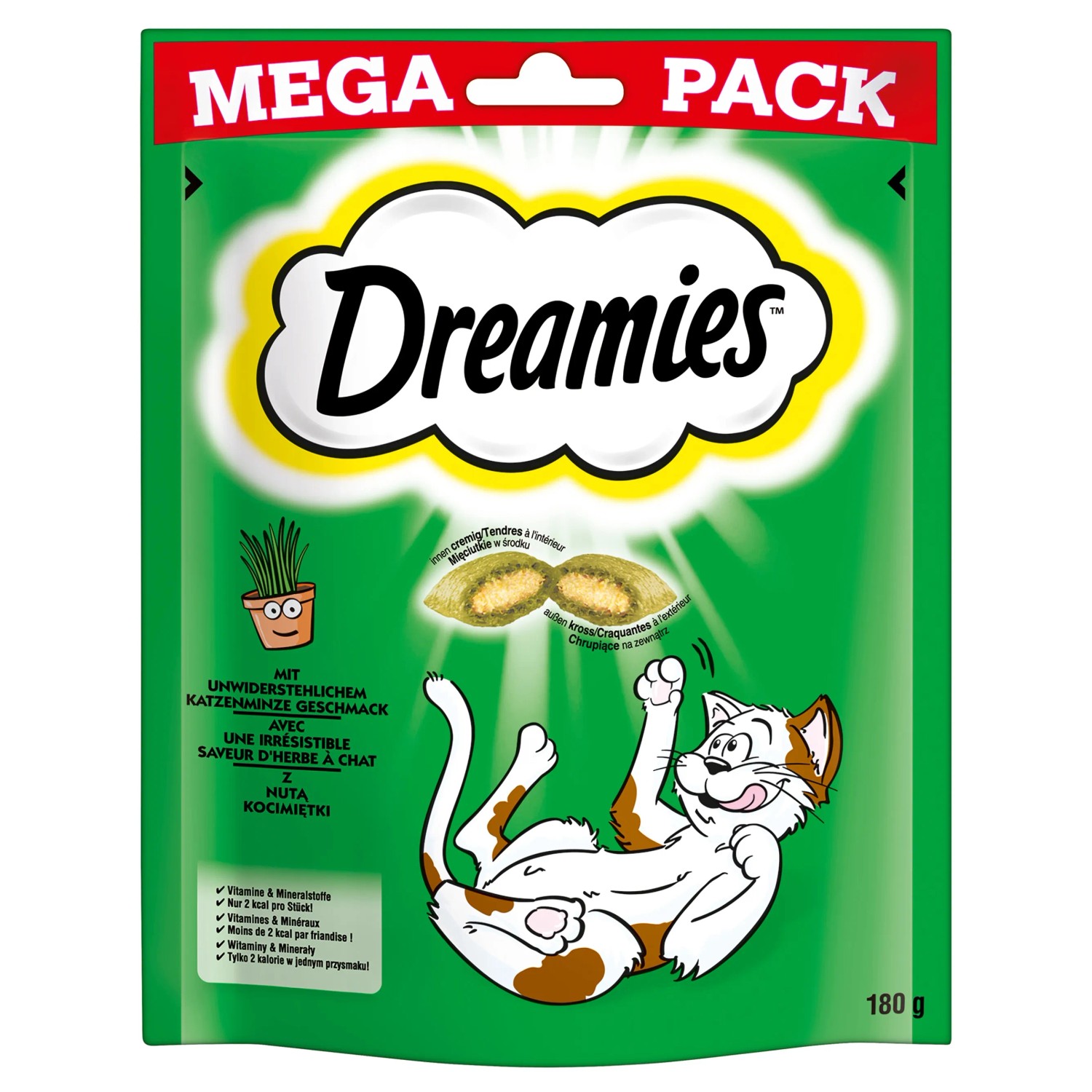 Dreamies Katzen-Ergänzungsfutter mit Katzenminze 180 g