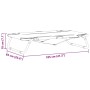 vidaXL Hundebett Hellgrau 105 x 65 x 18 cm Stahl 42008218_9