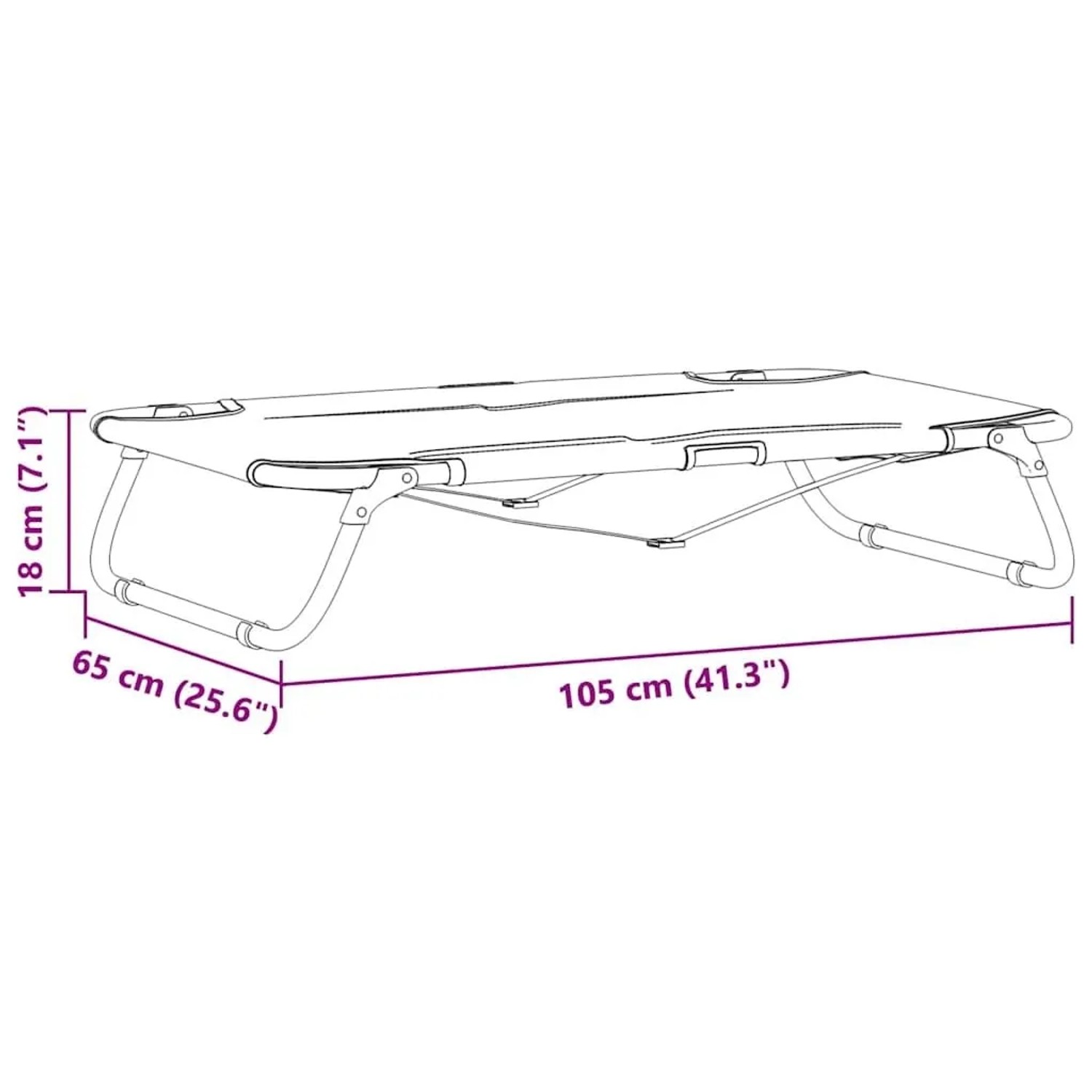 vidaXL Hundebett Hellgrau 105 x 65 x 18 cm Stahl 42008218_9