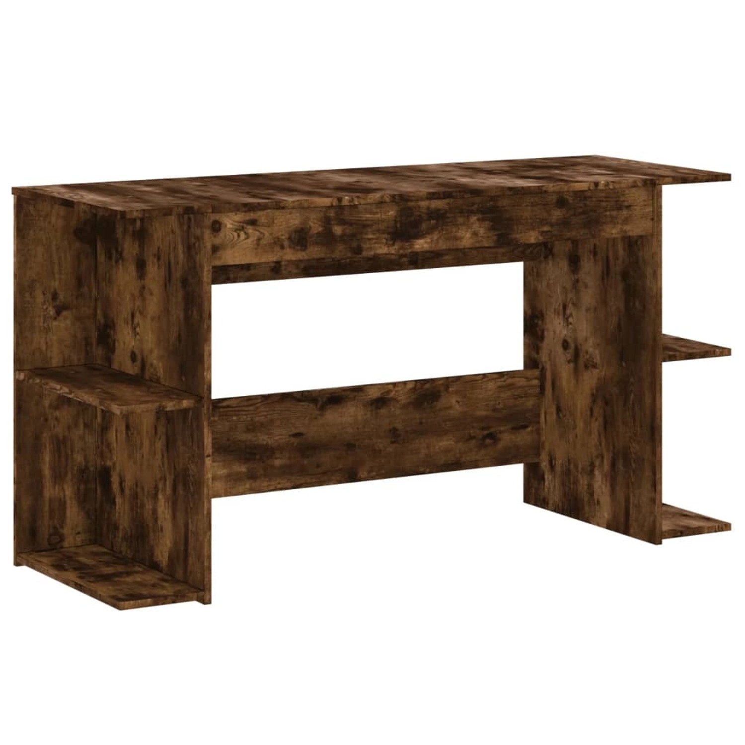 vidaXL Schreibtisch Räuchereiche 140x50x75 cm Holzwerkstoff 840552 günstig online kaufen