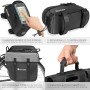 Tectake Set Fahrradtasche Georg und Fahrradrahmentasche Große Fahrradtasche Mit 2 Fächern Rahmentasche Mit Touch Handyfach 18 x 8 5 x 8 5 cm 18 x 8 5_7