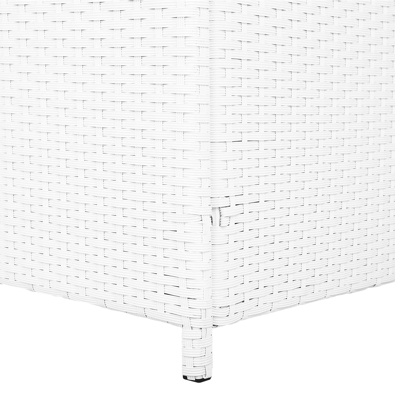 Beliani Truhe MODENA Weiss 63x158x66_6