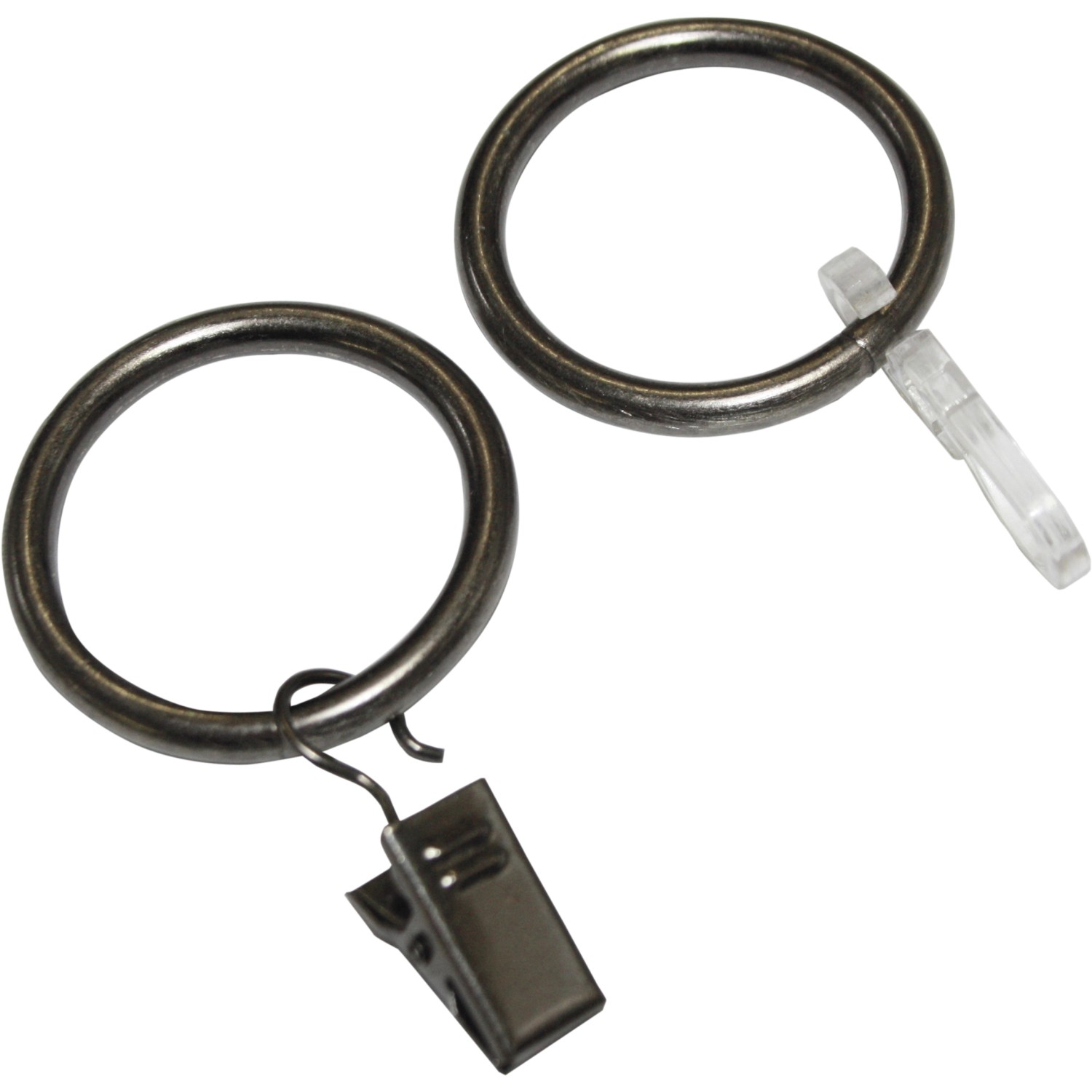 Gardinia Gardinenringe Europa für Ø 19 mm Silber-antik